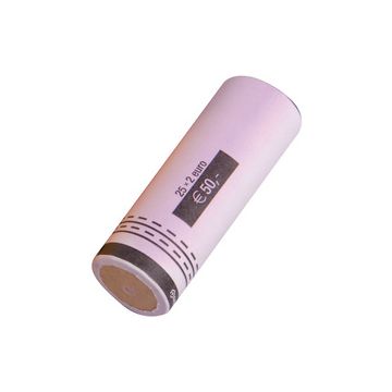 RESKAL Tube à monnaie pour pièce Euro, papier, 40 x 0,20 EUR