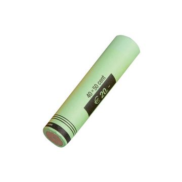 RESKAL Tube à monnaie pour pièce Euro, papier, 50 x 0,05 EUR