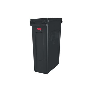 Rubbermaid Collecteur de déchets Slim Jim, 87 litres, noir