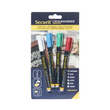Securit Feutre-craie ORIGINAL SMALL, set de 4, pastel