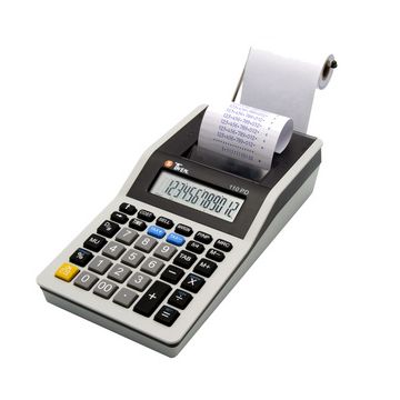 TWEN Calculatrice imprimante 110 PD, gris / noir