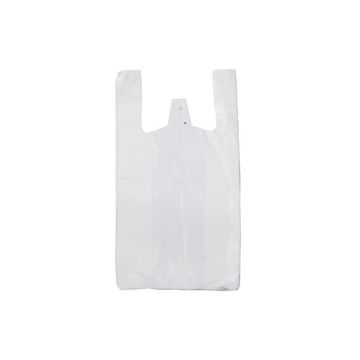 dm-folien Sac en plastique, en bloc, en HDPE, blanc