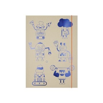 folia Carton à dessins "Hungry Robots", carton, A3