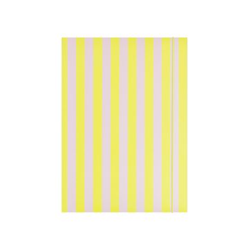folia Carton à dessins "NEON STRIPES", carton, A3, jaune
