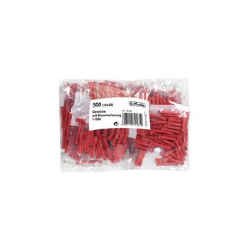 herlitz Billets gagnants, numérotés de 501-1000, rouge