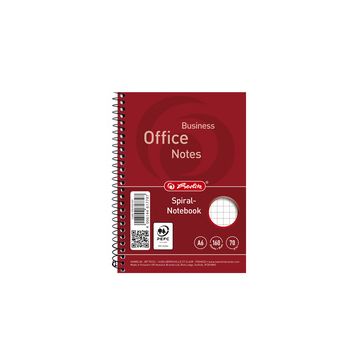 herlitz Notebook "college", A6, 160 feuilles, quadrillé