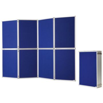 magnetoplan Cloison de présentation, pliable, bleu