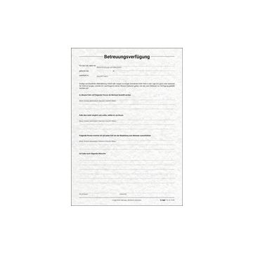 sigel Vordruck-Set "Patientenverfügung", DIN A4, 8 Blatt