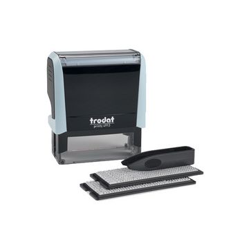trodat Textstempel-Set Printy 4913 Typomatic, pastell-blau