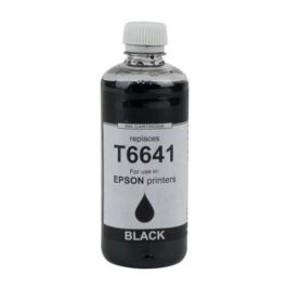 C13T66414A / T6641 - bouteille d&#039;encre compatible Epson - noire