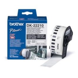 DK22210 - ruban cassette de marque Brother - blanc