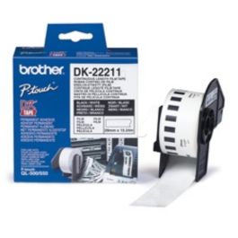 DK22211 - ruban cassette de marque Brother - blanc