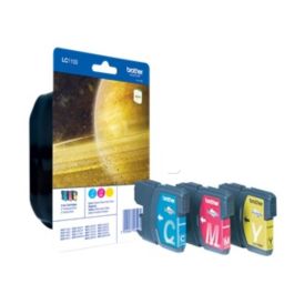 LC1100RBWBP - cartouches de marque Brother - multipack 3 couleurs : cyan, magenta, jaune