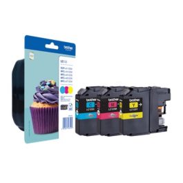LC123RBWBP - cartouches de marque Brother - multipack 3 couleurs : cyan, magenta, jaune