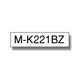 MK221BZ - ruban cassette de marque Brother - noir, blanc