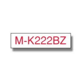 MK222BZ - ruban cassette de marque Brother - rouge, blanc