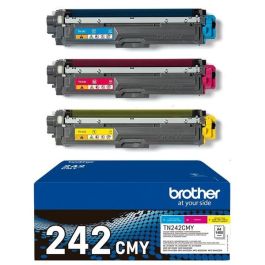 TN242CMY - toners de marque Brother - multipack 3 couleurs : cyan, magenta, jaune