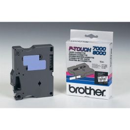 TX131 - ruban cassette de marque Brother - noir, transparent