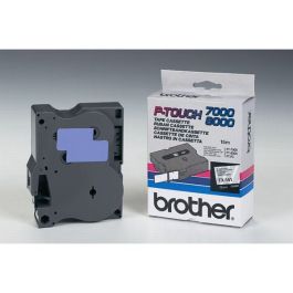 TX141 - ruban cassette de marque Brother - noir, transparent