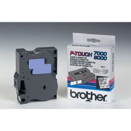 TX151 - ruban cassette de marque Brother - noir, transparent