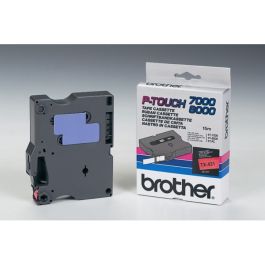 TX431 - ruban cassette de marque Brother - noir, rouge