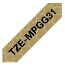 TZEMPGG31 - ruban cassette de marque Brother - noir, or