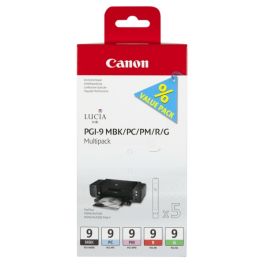 1033B013 / PGI-9 - cartouches de marque Canon - multipack 5 couleurs : noire, cyan photo, rouge, verte