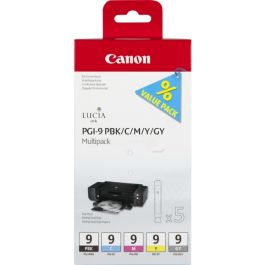 1034B013 / PGI-9 - cartouches de marque Canon - multipack 5 couleurs : noire, cyan, magenta, jaune, grise