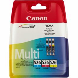 4541B009 / CLI-526 - cartouches de marque Canon - multipack 3 couleurs : cyan, magenta, jaune