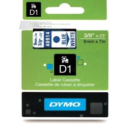 40914 / S0720690 - ruban cassette de marque Dymo - bleu, blanc