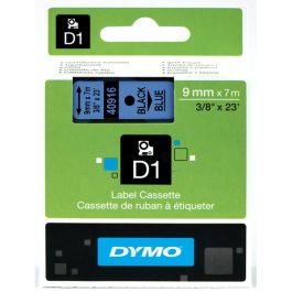 40916 / S0720710 - ruban cassette de marque Dymo - noir, bleu