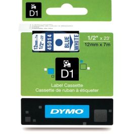 45014 / S0720540 - ruban cassette de marque Dymo - bleu, blanc
