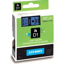 45806 / S0720860 - ruban cassette de marque Dymo - noir, bleu