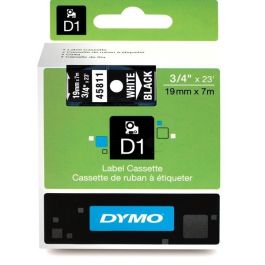 45811 / S0720910 - ruban cassette de marque Dymo - noir, blanc