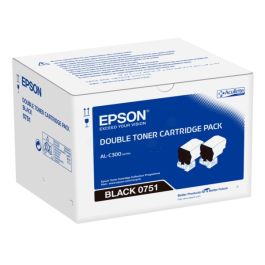 C13S050751 / 0751 - toner de marque Epson - noir - pack de 2
