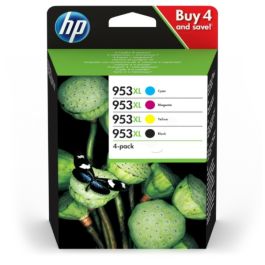3HZ52AE / 953XL - cartouches de marque HP - multipack 4 couleurs : noire, cyan, magenta, jaune