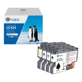 LC424VAL - cartouches qualité premium compatible Brother - multipack 4 couleurs : noire, cyan, magenta, jaune